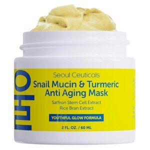 Seoul ceuticals snail mucin and turmeric anti aging mask new